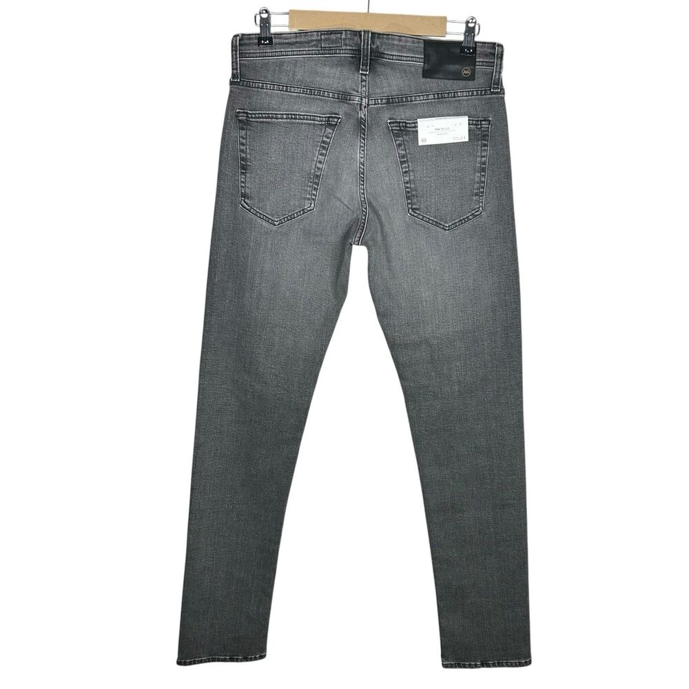 AG Adriano Goldschmied Tellis Jeans Mens 32x34 Gray Modern Slim Grunge Faded NWT